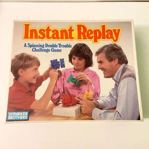 Vintage 1987 Instant Replay A Spinning Double Trouble Challenge Game Parker Bros